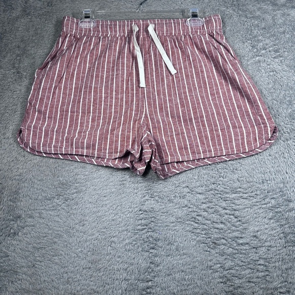 Marine Layer Red and White Athletic‎ Shorts - Picture 1 of 7